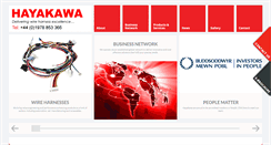 Desktop Screenshot of hayakawa.co.uk